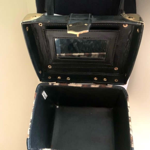 Leopard Print & Leather with Copper Colour Accent Purse - Picture 7 of 10